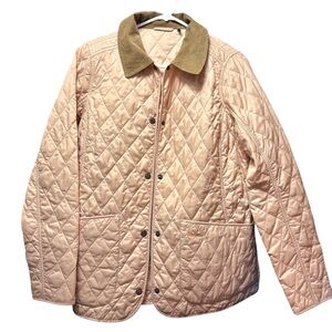Barbour Light Weight Primrose Pink Quilted Outerwear Women US Size 8